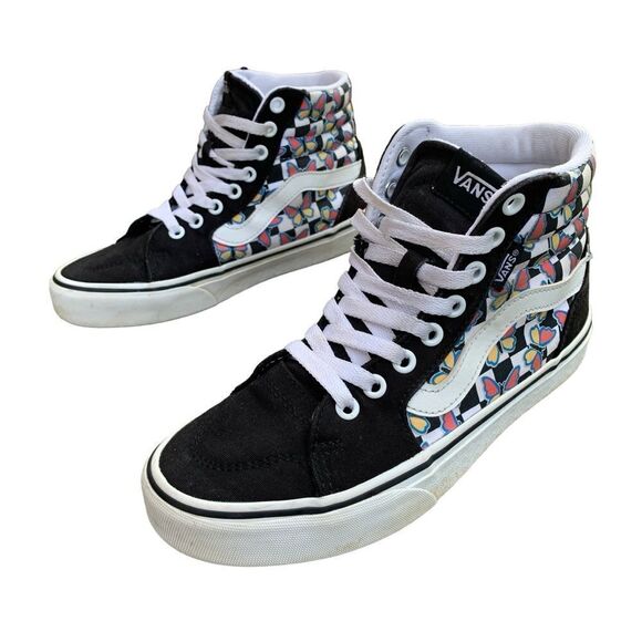 Vans Filmore HI Butterfly Checkerboard SK8-Hi Sneakers Women’s size 6.5 - Picture 8 of 13